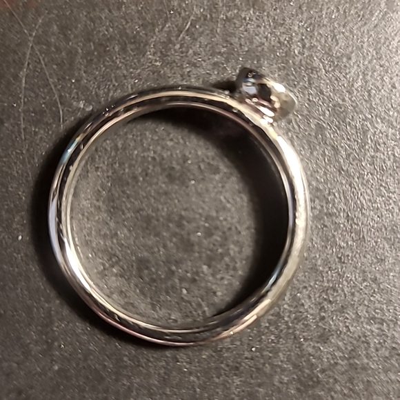 Sterling Silver/Pink Genuine Tourmaline Ring---EUC - Picture 3 of 5